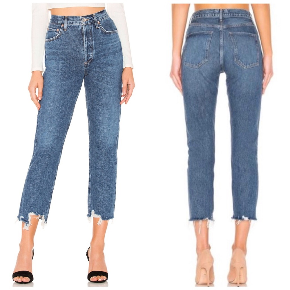 \AGOLDE\• Riley High Rise Straight Leg Crop Veto